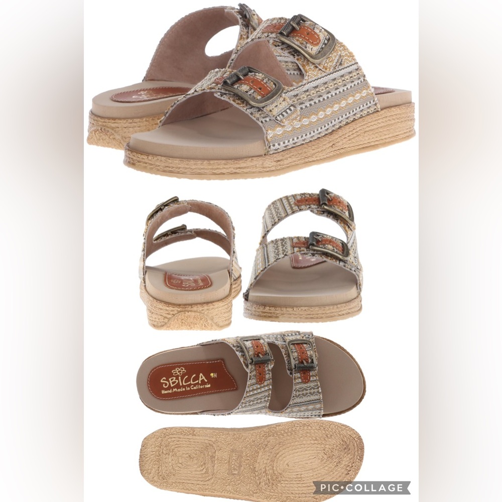 Sbicca Shawna Women's Tan Sandals 9